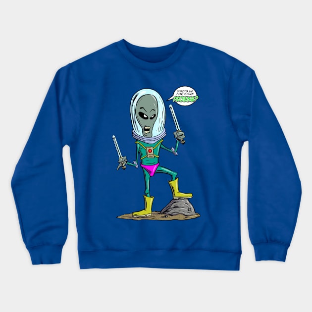 Alien Probing Crewneck Sweatshirt by Iggycrypt